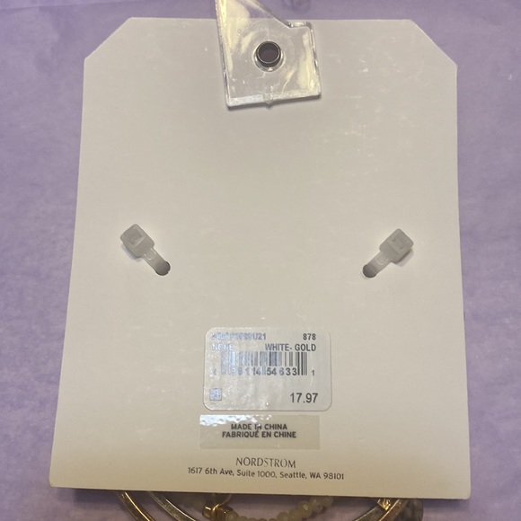 NWT Bangle Bracelets 2 Solid & 1
Stretch, 4 Charms, Nickel Free for Nordstrom - Picture 3 of 6